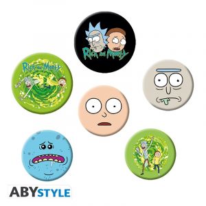 Rick & Morty: Characters Badge Pack Vorbestellung