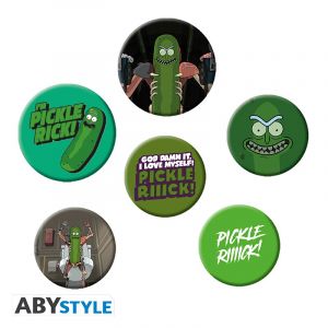 Rick & Morty: Pickle Rick Badge Pack Preorder