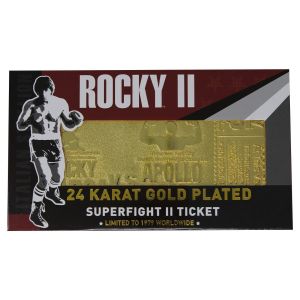 Rocky II: Apollo Creed 24K Gold Plated Limited Edition Fight Ticket