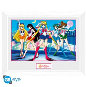 Sailor Moon: Gerahmter Druck „Gruppe“ (30 x 40 cm) Gerahmter Druck (weißer Rahmen cm) Vorbestellung