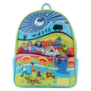 Loungefly Scooby Doo: Psychedelic Monster Chase Glow In The Dark Mini Backpack