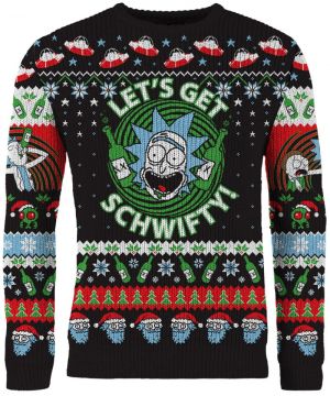 Rick & Morty: Let's Get Schwifty Ugly Christmas Sweater/Jumper