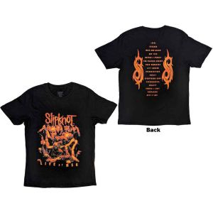 Slipknot: Live at MSG Orange (Back Print) - Black T-Shirt