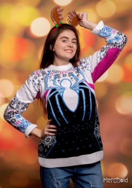Spider-Gwen: Ghost Of Multiverse Present Christmas Jumper