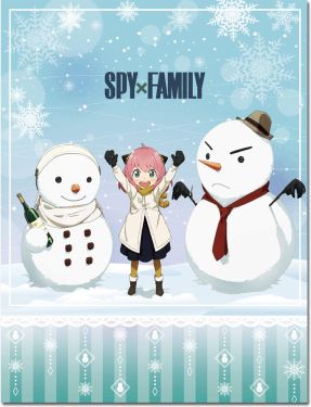 Spy x Family : Couverture bonhomme de neige et Anya (117x152cm) Précommande