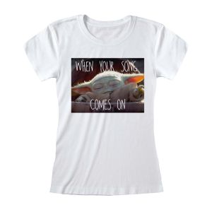 Star Wars: Mandalorian: Song Comes On (Fitted T-Shirt)