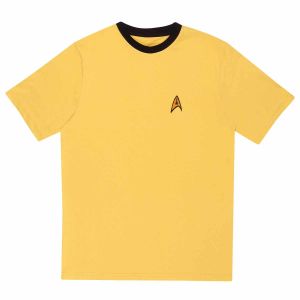 Star Trek: Gelbes Uniform-Ringer-T-Shirt