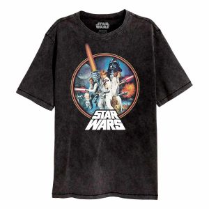 Star Wars: Retro Circle Acid Wash T-Shirt