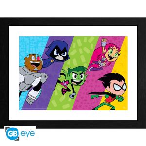 Teen Titans: "Titans Colorblock Line Up" Framed Print (30x40cm) Preorder