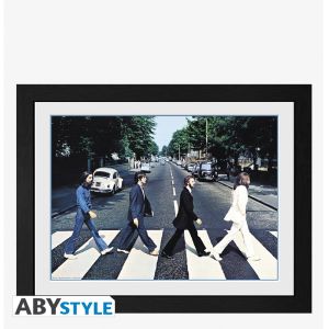 Los Beatles: Impresión enmarcada "Abbey Road" (30x40cm)