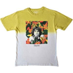 The Doors: Floral Square (Dip Dye, Dye Wash) - Yellow T-Shirt