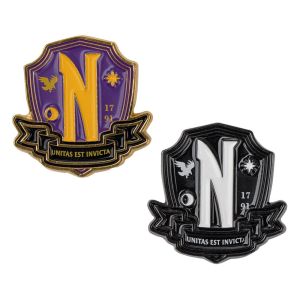 Wednesday: Nevermore Academy Pins 2-Pack Preorder