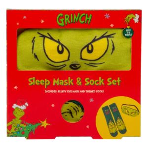 The Grinch: Socks & Sleep Mask Set Preorder