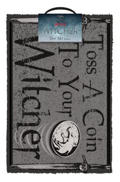 Felpudo The Witcher: Lanza una moneda (40 x 60 cm)