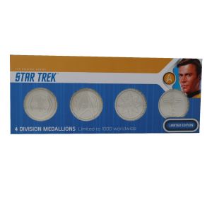 Star Trek: 999 Silver Plating Limited Edition Starfleet Division Medallions Set Preorder