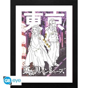 Tokyo Revengers : Impression encadrée « Mikey & Draken » (30x40cm) Précommande