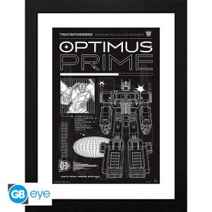 Transformers: "Optimus Schematic" ingelijste print (30x40cm) Voorbestelling