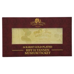 Back To The Future: Limited Edition 24k Gold Plated Biff Tannen Museum Entrance Ticket