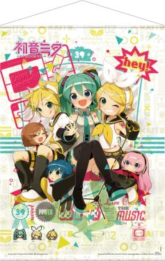 Vocaloid: Hey! Piapro Characters Wallscroll (50x70cm) Preorder