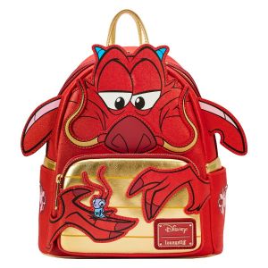 Loungefly Mulan: 25th Anniversary Mushu Glitter Cosplay Mini Backpack Preorder