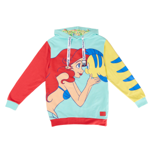 Loungefly: Disney The Little Mermaid 35th Anniversary Ariel and Flounder Hoodie
