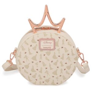 Disney: Ultimate Princess Metal Crown Loungefly Crossbody Bag
