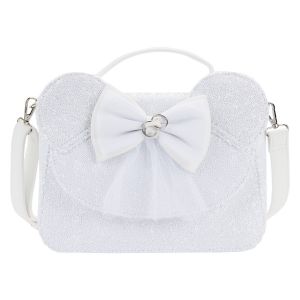 Disney: Minnie Mouse Sequin Wedding Loungefly Crossbody Bag