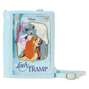 Lady and the Tramp: Classic Books Convertible Loungefly Crossbody Bag