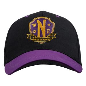 Miércoles: Reserva de gorra con visera curva de Nevermore Academy (púrpura)