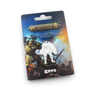 Warhammer Age Of Sigmar: Paint Your Own Stormcast Eternal Annihilator Pin Badge