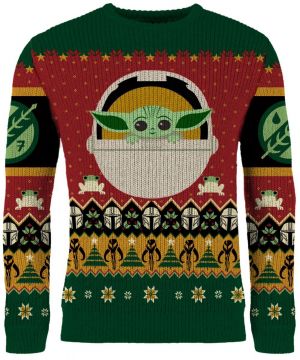 Baby Yoda Knitted Christmas Sweater Jumper