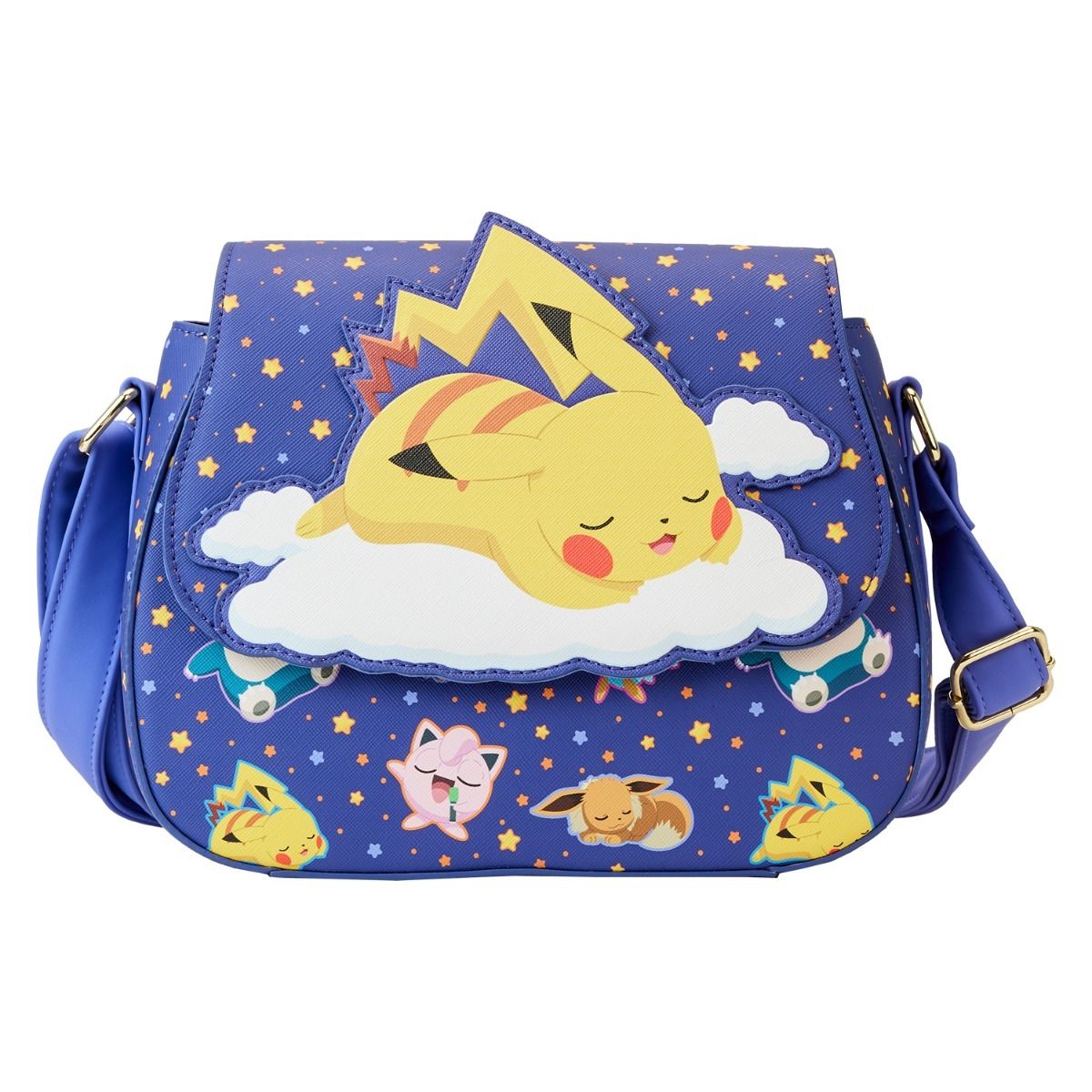 Loungefly Pokemon Lightning Bolt Pikachu Nylon Square Backpack - Merchoid