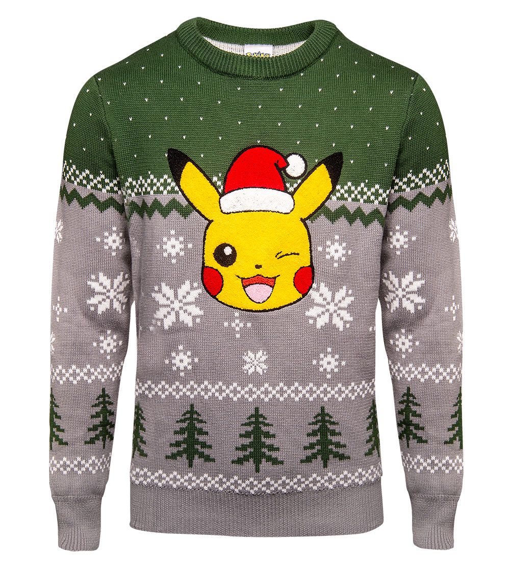 Pokemon: 'All I Want For Xmas Is Chu' Pikachu Ugly Christmas Sweater ...