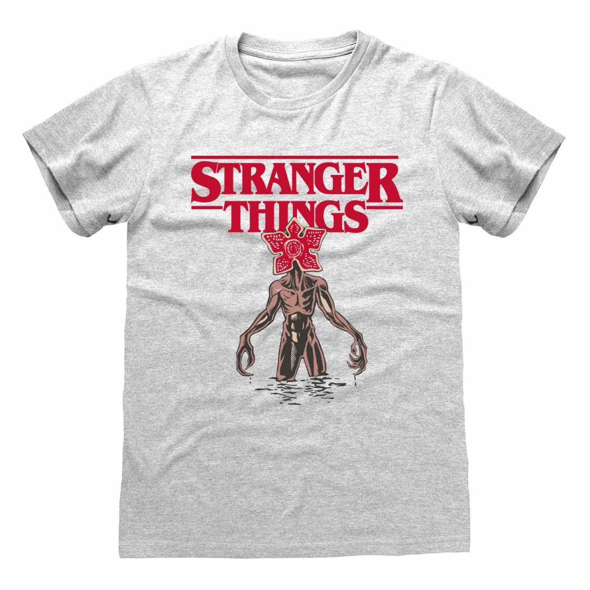 Slik Tid flyde over Stranger Things: Logo Demogorgon T-Shirt - Merchoid