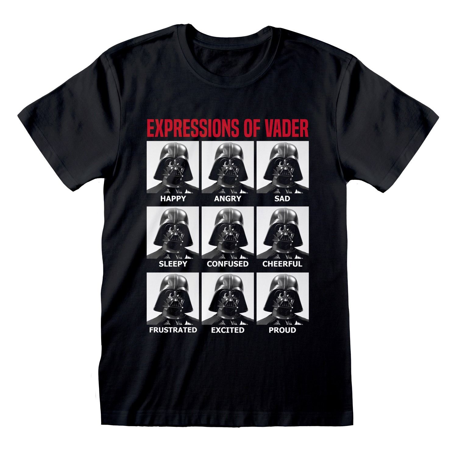 Star Wars: Expressions Of Vader T-Shirt - Merchoid