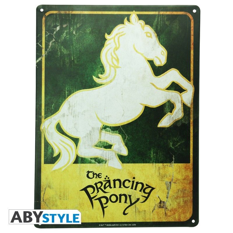 The Lord of The Rings: Prancing Pony Premium Metal Plate - Merchoid