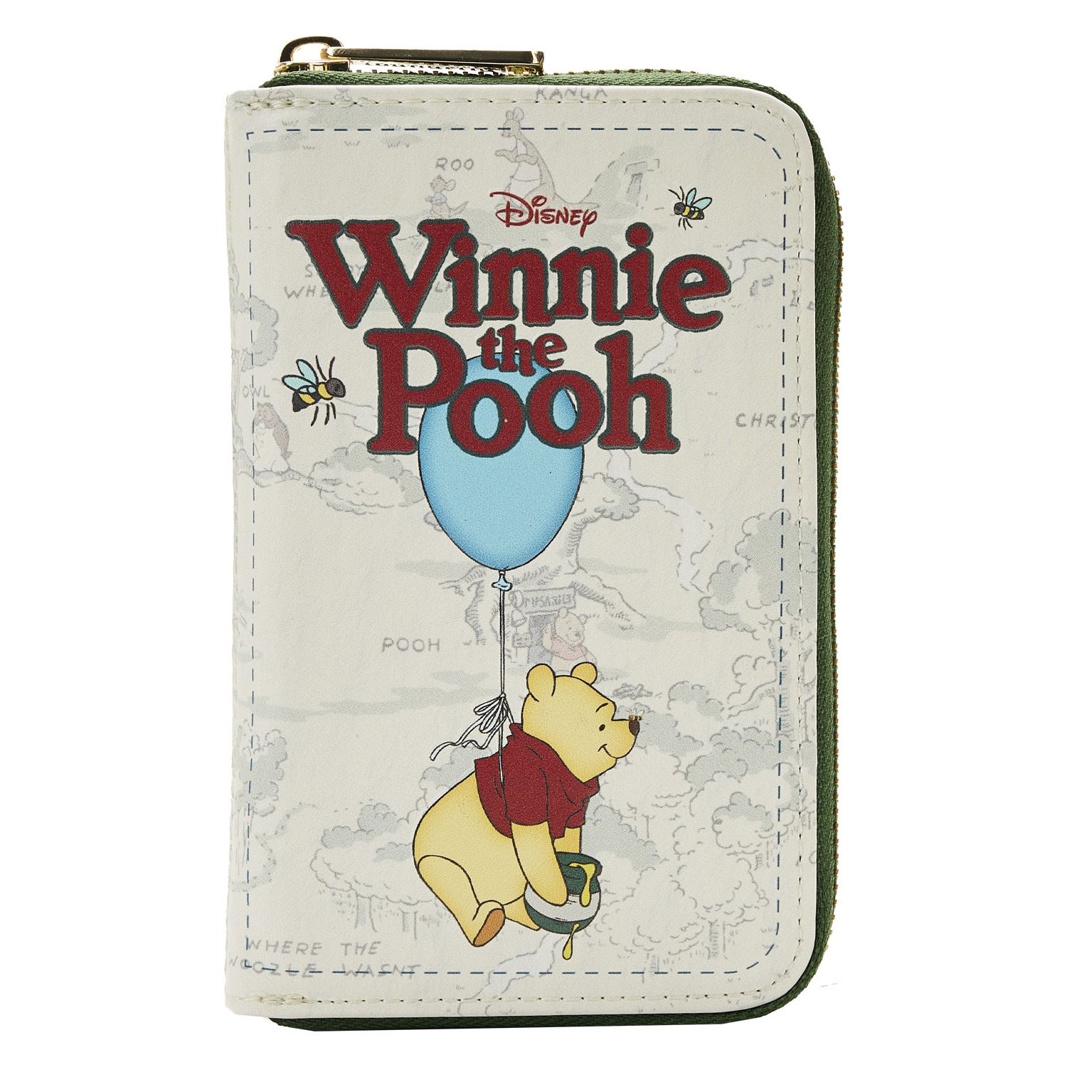 Loungefly Winnie the Pooh: Classic Book Cover Zip Around Wallet ...