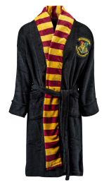 HARRY POTTER GOLDEN SNITCH LADIES LUXURIOUS SOFT DRESSING GOWN BATHROBE ROBE 