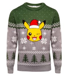 Pokèmon Christmas Jumper Pikachu Jersey Festivo de Punto para niños y niñas 