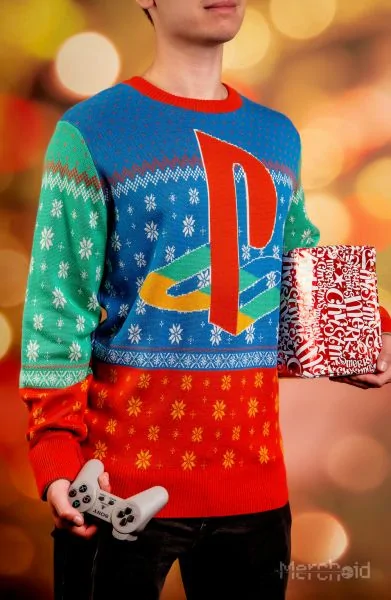 PlayStation: 12 Days of Play Christmas Sweater - Merchoid