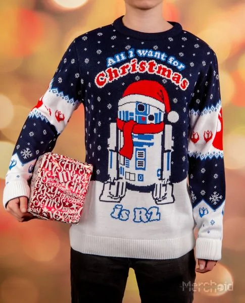 Star Wars: All I Want For Christmas Is R2 Christmas Sweater - Merchoid