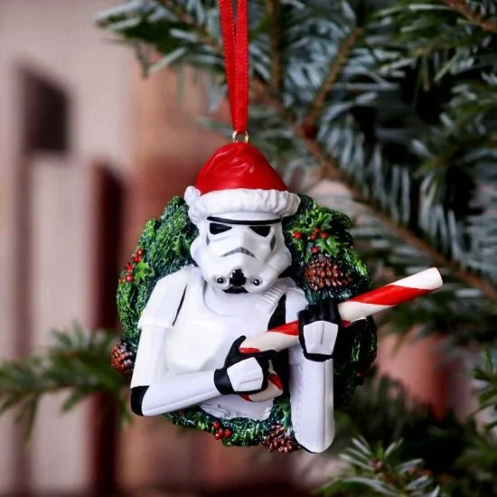 NEW Stormtrooper Wreath Christmas Storm Trooper Hanging Ornament 9cm 