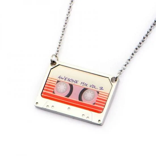 Guardians of the Galaxy Awesome Mix Vol 1 Cassette Pendant Necklace