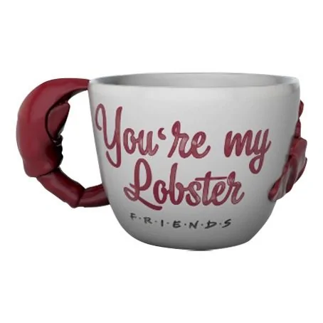 you are my lobster Keramik Tasse Mug mit 3D Ornament 450 ml Friends 