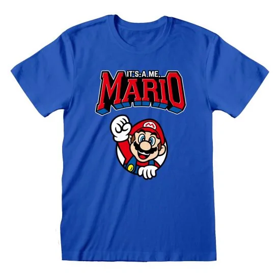 Super Mario Bros: It's-a Me Mario Varsity T-Shirt - Merchoid