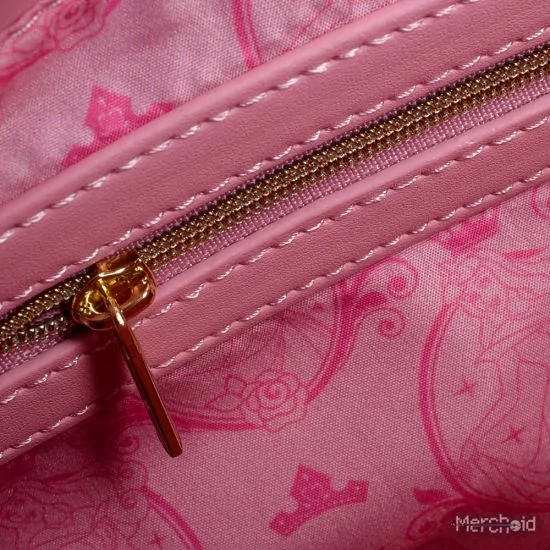 Disney Princess  Sleeping Beauty Castle 9” Faux Leather Crossbody