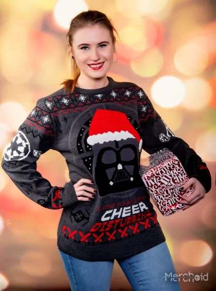 Star Wars: Lack of Cheer Disturbing Unisex Knitted Christmas Sweater/Jumper (Size: S)