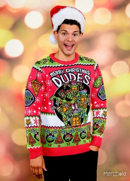 Teenage Mutant Ninja Turtles: Heroes in A Half-Sled Ugly Christmas Sweater (Size: XXXXL)