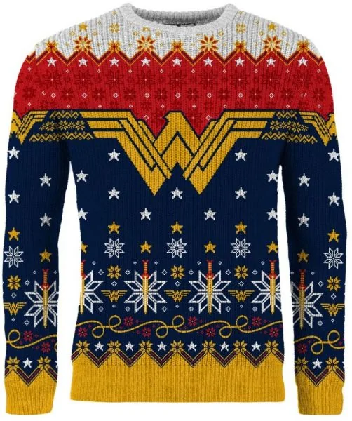 Wonder Woman 84 Logo Ugly Christmas Sweater